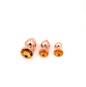 Nouveau Plug <span class=keywords><strong>Anal</strong></span> Circulaire en Métal Or Rose, Jouet Alternatif pour Adultes, Masseur de Masturbation Féminine - Product Image 4