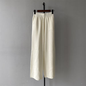 Cardigan anteriore con cerniera in lana lavorata a <span class=keywords><strong>maglia</strong></span> Jxwatcher pantaloni lunghi con cappuccio a gamba <span class=keywords><strong>larga</strong></span> set di maglioni da <span class=keywords><strong>donna</strong></span> personalizzati 2 pezzi stile High Street - Product Image 6