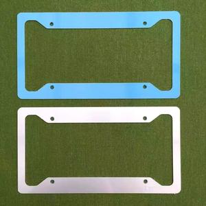 Rangka pelat lisensi cetak Transfer panas & sublimasi aluminium kustom plat hadiah bisnis promosi kosong - Product Image 4