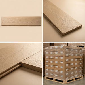 Pavimento in Legno Ingegnerizzato Multistrato in Rovere Bianco, Direttamente dalla Fabbrica Cinese, Pavimento in Legno Duro Stabile per Ristrutturazioni Immobiliari su Larga Scala - Product Image 3