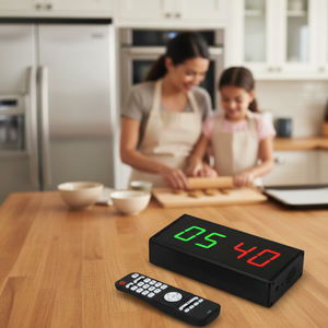 Minuterie LED CHEETIE à 4 chiffres, 1,8 pouce, affichage lumineux, portable, murale, pour <span class=keywords><strong>piscine</strong></span>, golf, cuisine et marché de rue - Product Image 3