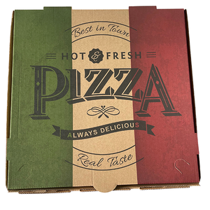 Custom 6/7/8/9/10/12 Inch Plain Brown Pizza Box Corrugated Carton Takeaway Cardboard Pizza Food Packaging Box With Logo