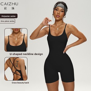 <span class=keywords><strong>Tuta</strong></span> Yoga <span class=keywords><strong>Donna</strong></span> Stile Americano-Europeo Nuovo Modello, Monopezzo con Bretelle Senza Maniche, Abbigliamento Fitness Sportivo <span class=keywords><strong>Aderente</strong></span> ad Asciugatura Rapida - Product Image 2