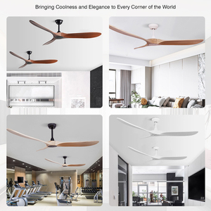 Chất lượng cao tuya Wifi 42 inch DC động cơ cao su Lá lưỡi Slient thoải mái Thiết lập thời gian 6 tốc độ lựa chọn Quạt trần - Product Image 4