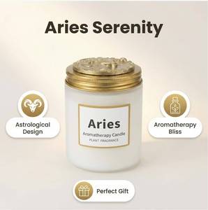 Candela aromatica dei Dodici Segni Zodiacali: Cancro, Capricorno, Ariete, Shangri-La. Candela decorativa profumata per la casa, candela per aromaterapia. - Product Image 5