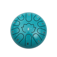 6 Inch 11 Tone Zen Style Instrument Steel Tongue Drum Percussion Instrument Empty Spirit Drum