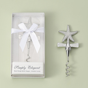 Bouchon de bouteille en forme d'étoile, élégant et simple, en alliage de zinc, tire-bouchon, cadeau de fête - Product Image 1