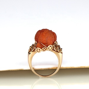 Bague en agate rouge <span class=keywords><strong>du</strong></span> <span class=keywords><strong>Sud</strong></span> Au585 Nanjiang unisexe en or 14K, dessin d'argent, repoussant les esprits maléfiques, Eudemon Pi Xiu pour les fêtes - Product Image 6