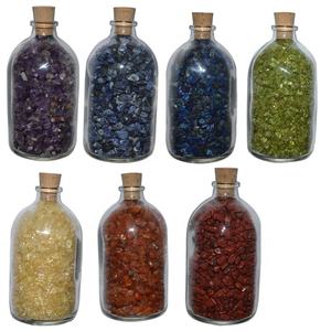 ชุดขวดหินขนาดใหญ่จักระเจ็ดชิ้นผลิตภัณฑ์รักษามาสค็อตจากธรรมชาติ - Product Image 1