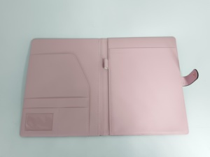 Portafolio de Negocios Personalizado de Cuero PU a Cuadros, Carpeta con Bloc de Notas Legal para Mujer |   Tamaño Carta Legal A4 |   Carpeta de Trabajo - Product Image 4