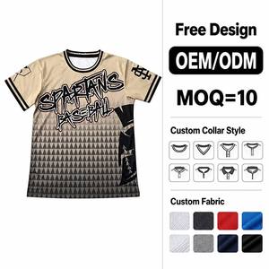 Kaos Jersey Sepak Bola Pendek Cetak Digital Cepat Kering Retro Unisex Dewasa Grosir, Dapat Dikustomisasi, Layanan OEM Tim, Kaos Olahraga Kasual - Product Image 1