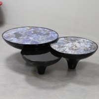 Table à thé moderne en fibre de verre