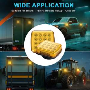 无线 LED 应急频闪灯套件 可充电电池供电 磁性安装 琥珀色塑料 2 件装 适用于车辆 - Product Image 6