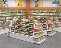 Présentoir de casse-croûte commercial en gros de haute qualité Étagères de supermarché de boutique Présentoir de gondoles de magasin pour le magasin de détail