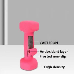 ชุดดัมเบลน์ไวนิลลายกระดูกทำจากนีโอพรีนสีสัน12กก. พร้อมชั้นวางสำหรับผู้หญิงเด็กชุดดัมเบลยกน้ำหนักด้วยมือ - Product Image 6