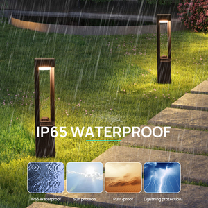 Lampada <span class=keywords><strong>Solare</strong></span> LED Moderna per Esterni, Illuminazione Paesaggistica IP65 Impermeabile in Alluminio, 30cm 60cm per Giardino e Vialetti - Product Image 4