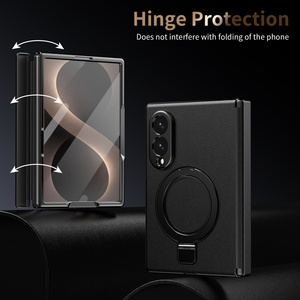 Funda Magnética de Cuero PU al por Mayor para Samsung Z Fold 8 7 6 5 4 3 W25 con Anillo Soporte Protector de Pantalla Frontal Antigolpes - Product Image 2