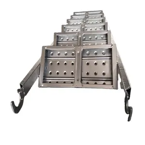 Échelle d'escalier en métal d'échafaudage en acier bon marché pré-galvanisé pour la construction de bâtiments élevés