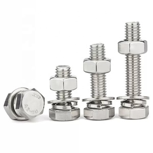 Bán Buôn Cổ Phiếu A20-70 Cấp 6.8 M3 M4 M5 M6 M8 M10 M12 M14 M16 M18 M20 304 Thép Không Gỉ Hình Lục Giác Đầu Bu Lông Và Các Loại Hạt Bộ - Product Image 2