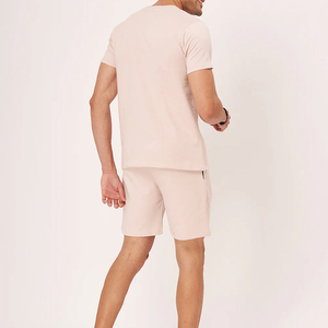 Ensemble T-shirt et short pour homme, best-seller, logo personnalisé, streetwear d'été, respirant, 100% coton - Product Image 6