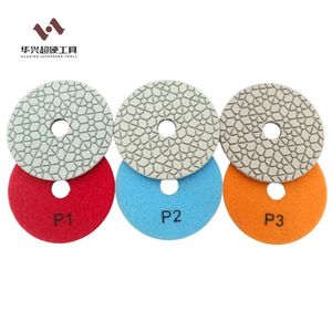 Discos <span class=keywords><strong>de</strong></span> Pulido <span class=keywords><strong>de</strong></span> Diamante <span class=keywords><strong>de</strong></span> Alta Calidad <span class=keywords><strong>de</strong></span> 100 mm (4 Pulgadas) y 3 Pasos, Almohadillas <span class=keywords><strong>de</strong></span> Pulido 123 para Azulejos, Granito, Mármol y Cuarzo - Product Image 4