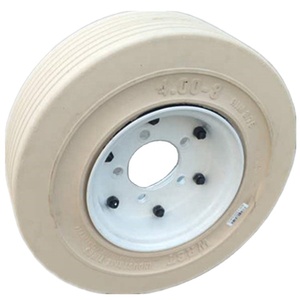 Non Marking 4.00x8 <b>Small</b> Solid Rubber Tires and <b>Wheels</b> With Good Price 4.00-8 <b>Small</b> Solid Rubber Tires and <b>Wheels</b> 4.00-8 - Product Image 1