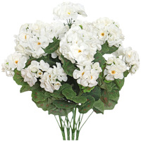 Buket Geranium Begonia Sutra Berlapis Ganda Laris Manis Lintas Negara, Dekorasi Rumah, Cetakan Injeksi Langsung Dari Produsen
