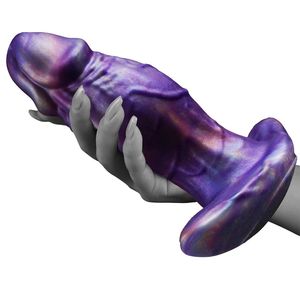 Consolador enorme de silicona suave para adultos con duplicación de 1-1 flexible y consoladores con sensación de piel para <span class=keywords><strong>hombre</strong></span> y él - Product Image 1