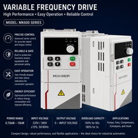 Mokweir MK20 Mini Economic VFD 0.4-4kw Penggerak AC Satu/3 Fasa IP21 Garansi 18 Bulan untuk Motor Kompresor Kecepatan Variabel