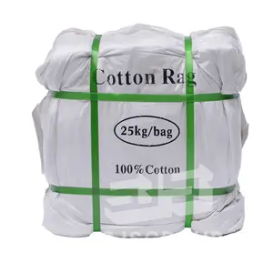 10Kg 20kg 100 coton Couleur mélangée Serviette en tissu éponge Chiffons dans un sac 25 lbs chiffons en coton sac de chiffons blancs