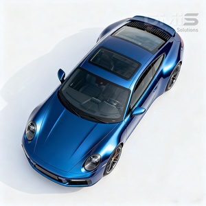 צבע כחול מתכתי סרט כחול-דק בחצות ויניל סגול מכונית גלישת גג - Product Image 4