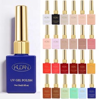 Vernis Gel UV KUDAN 15ml Bouchon Doré 24 Couleurs en Stock Séchage Rapide Brillant Longue Durée Soak Off Gel Ongles OEM ODM Vente en Gros Salon