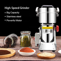 Moulin à grains de type oscillant 700g en acier inoxydable, broyeur commercial pour épices, herbes, café, aliments secs, pulvérisateur de poudre ultra-fine