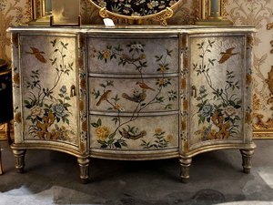 <span class=keywords><strong>Mueble</strong></span> de Madera Sólida Estilo Mid-Century Moderno Vintage Antiguo Yip's LD-2210-2153, Pintado a Mano con Diseño Floral y de Aves, para el Hogar - Product Image 3