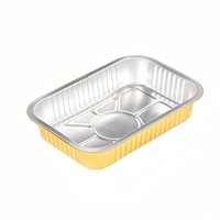 Vente en gros usine : Barquette alimentaire en aluminium de 1000 ml, écologique, de qualité alimentaire, certifiée FDA, stérilisable en autoclave, pour la préparation de repas en usine