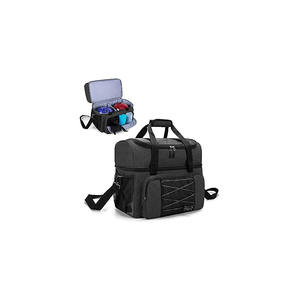 Sac de sport en nylon en gros, sac de sport à roulettes, triple chariot pliable, équipement de transport pour deux boules de bowling, trois boules de bowling - Product Image 4