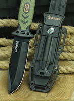 Couteau de survie multifonctionnel de haute qualité pour le plein air, lame à pointe tombante, vente directe en gros par les fabricants transfrontaliers
