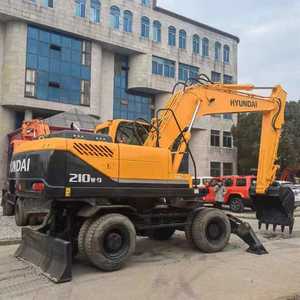 Fabriqué en Corée Hyundai 210w-9 a utilisé l'excavatrice hydraulique de roue - Product Image 1