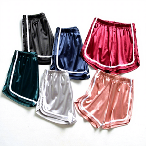 Pantalones Cortos de Forro Polar para Mujer MERITORIOUS INTERNATIONAL, Color Sólido, Cintura Elástica, Uso Casual, Corte Regular, Transpirables - Product Image 4