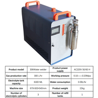 Générateur oxy-hydrogène 3 cylindres 300L/h 0.09L/h pour polissage à la flamme de bijoux en or et argent, machine de soudage à l'eau, oxygène et hydrogène