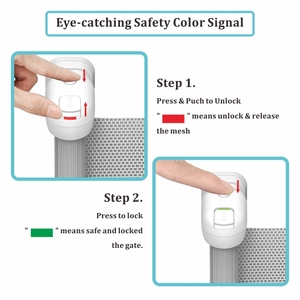 Prodigy SG018 Recente novo atacado metal retrátil bebê segurança porta portão - Product Image 4