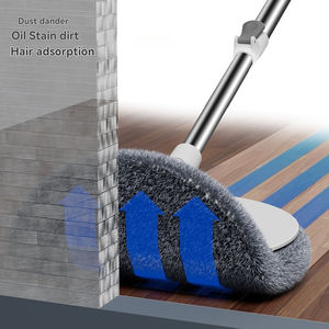 ไม้ถูพื้นแบบหมุนอัตโนมัติ สีขาว ทนทาน ด้ามจับยืดหดได้ ใช้งานง่าย พร้อมผ้าถูพื้นไมโครไฟเบอร์ 2 ผืน และถังแยกน้ำสะอาด-น้ำสกปรก - Product Image 4