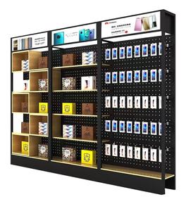 Accessori mobili per negozi di <span class=keywords><strong>riparazione</strong></span> al dettaglio economici Stand struttura in metallo accessori per telefoni espositore con Lightbox - Product Image 2