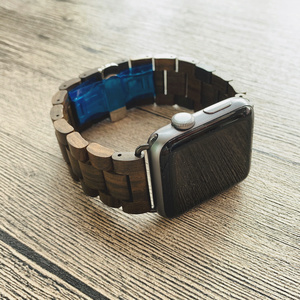 <span class=keywords><strong>Bracelet</strong></span> rétro en <span class=keywords><strong>bois</strong></span> de bambou pour <span class=keywords><strong>Apple</strong></span> <span class=keywords><strong>Watch</strong></span>, 38mm 42mm 40mm 44mm, <span class=keywords><strong>Apple</strong></span> iWatch série 3 4 5 6 SE - Product Image 4