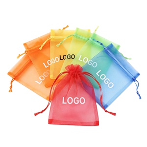 Sheer Organza Drawstring Pouch Wholesale Custom Logo Mesh <b>Gift</b> <b>Bag</b> for Wedding Party Candy Jewelry <b>Small</b> <b>Gift</b> Storage - Product Image 1