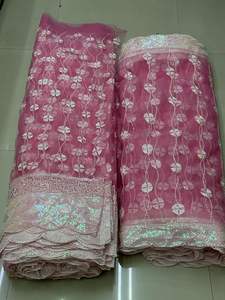 Trajes de Chaqueta de algodón de alta calidad con tela de tul bordado de secuencia de arcoíris bodas precio al por mayor ropa de calidad de exportación - Product Image 3