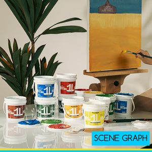 MEEDEN Colori Acrilici Professionali per Artisti, 24 Colori, Corpo Pesante con Finitura Lucida, Atossici, da Studio per Pittura su Tela, Muro e Legno - Product Image 6