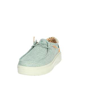 Pitas Women's Slip On Poppy Verdone Canvas Trendy <b>Shoes</b> Light Green Heel Height 40 - Product Image 6