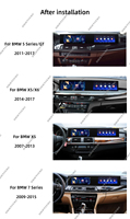 Autoradio Multimédia de Voiture Android à Double Écran 21" avec CarPlay et Navigation GPS pour Système CCC des BMW X5 X6 E70 E71