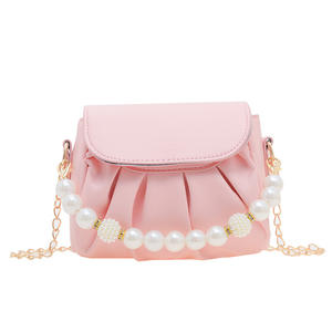 Tas kecil anak perempuan Fashion tas putri mutiara baru dompet koin lipat - Product Image 3